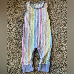 Striped Pastel Sleeveless Kids Dress